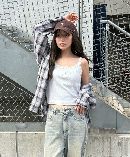 Ray Cassin（レイカズン） キャミソール 「カップ付き」レース付