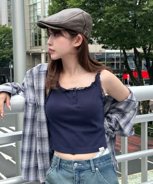 Ray Cassin（レイカズン） キャミソール 「カップ付き」レース付