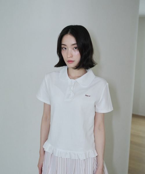 tシャツ SM FRILL TEE レディース each alchemist tシャツ チュールフリルビスチェ付Tシャツ