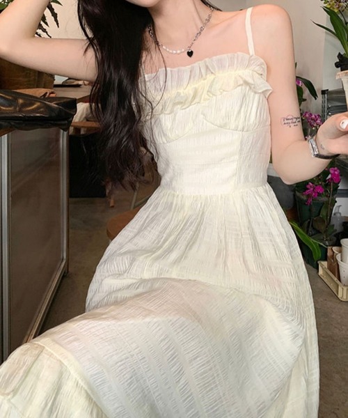 新品 タグ付きLIP SERVICE ティアードフレアキャミワンピース S LIP SERVICE（リップサービス）｜ ティアードフレアキャミワンピース