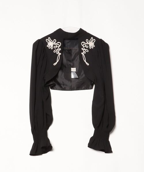 「select MOCA」 ボレロ MEDIUM ブラック レディース