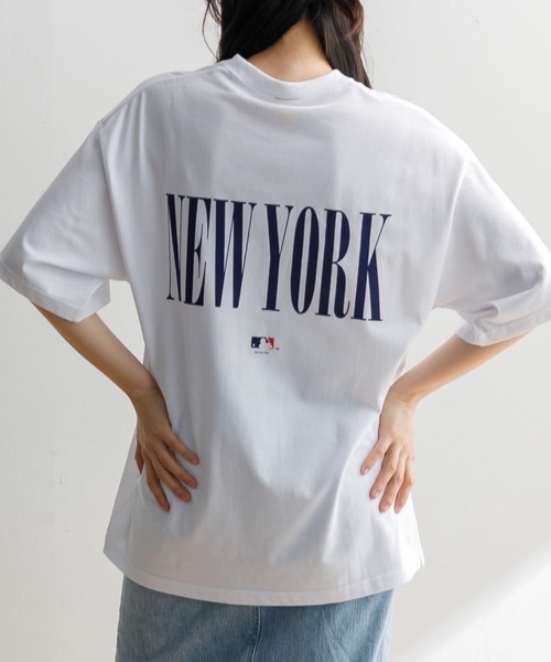 NEW ERA tシャツ 半袖 オーバーサイズド コットン Tシャツ