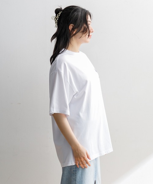 NEW ERA tシャツ 半袖 オーバーサイズド コットン Tシャツ