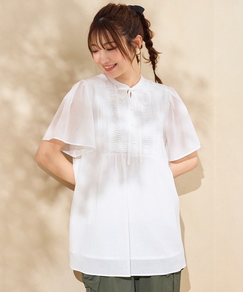 Rose Tiara（ローズティアラ） ブラウス シャツ 「コットン100 