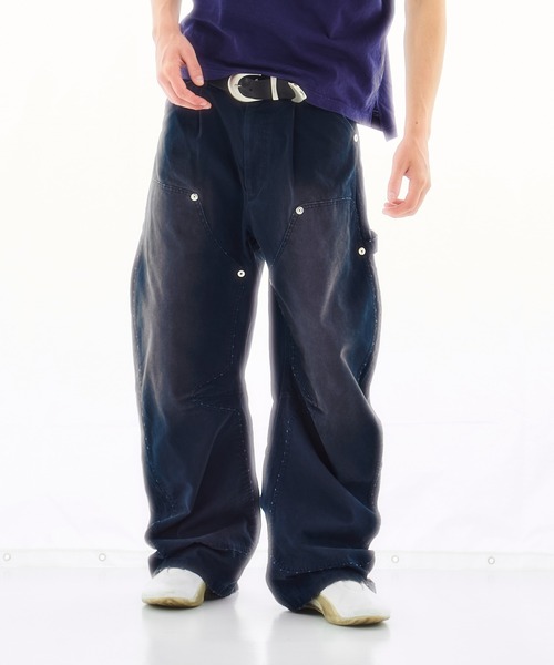 CONZ パンツ DUCK DOUBLE KNEE CURVED LEG PANTS メンズ
