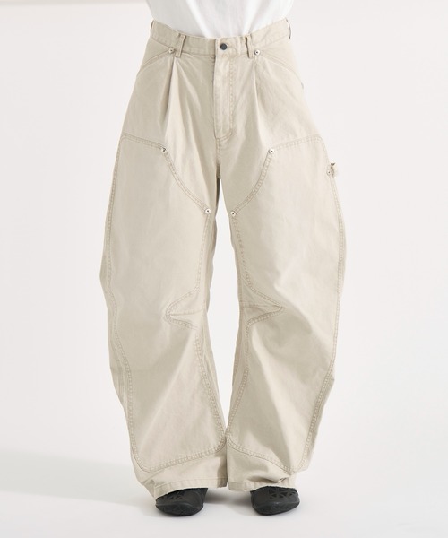 CONZ パンツ DUCK DOUBLE KNEE CURVED LEG PANTS メンズ : ZOZOTOWN