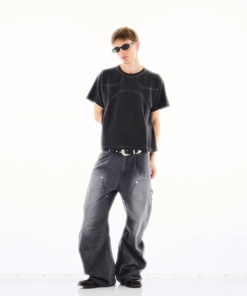 パンツ CONZ DUCK DOUBLE KNEE CURVED LEG PANTS DUCK DOUBLE KNEE CURVED LEG PANTS(1 ECRU): CONZ: MENS｜CONZ