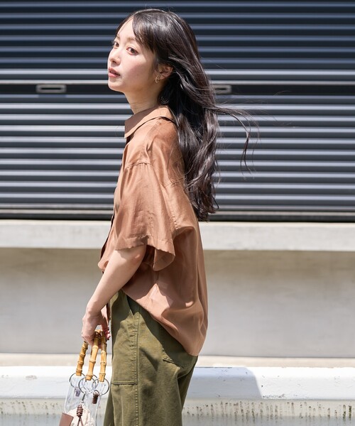 ブラウス シャツ サマー シアー ショート半袖シャツ レディース | FREAK'S STORE | 09