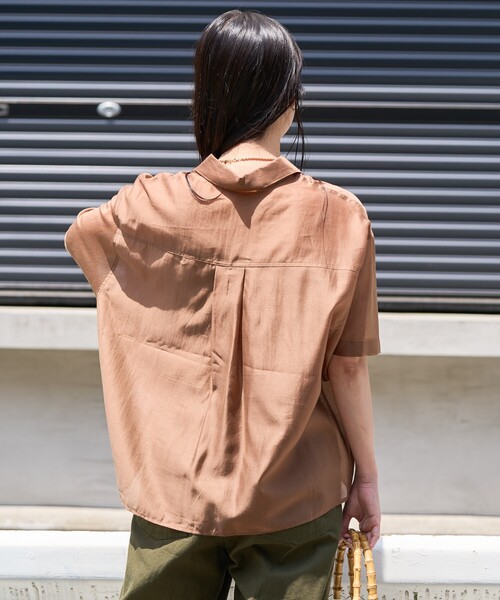 ブラウス シャツ サマー シアー ショート半袖シャツ レディース | FREAK'S STORE | 10