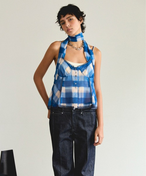MAISON SPECIAL（メゾンスペシャル） ブラウス シャツ Plaid Halter