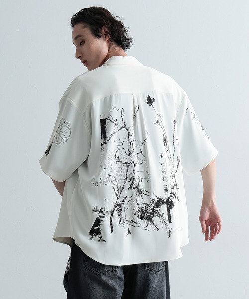 HARE（ハレ） シャツ ドローイングアートシャツ(HARE) メンズ
