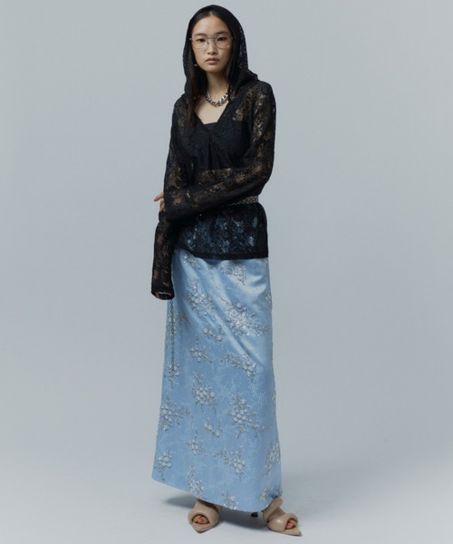 スカート Flower embroidery skirt / フラワーエンブロイダリー