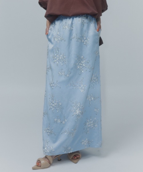 スカート Flower embroidery skirt / フラワーエンブロイダリー