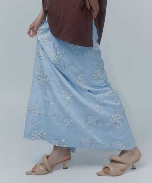 スカート Flower embroidery skirt / フラワーエンブロイダリー