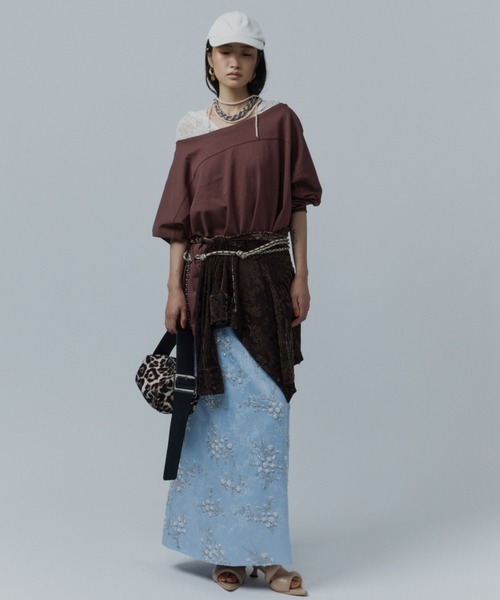 スカート Flower embroidery skirt / フラワーエンブロイダリー