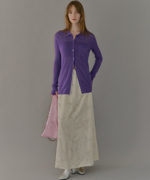 gypsohila Embroidery Skirt エンブロイダリースカート スカート Flower embroidery skirt / フラワーエンブロイダリー