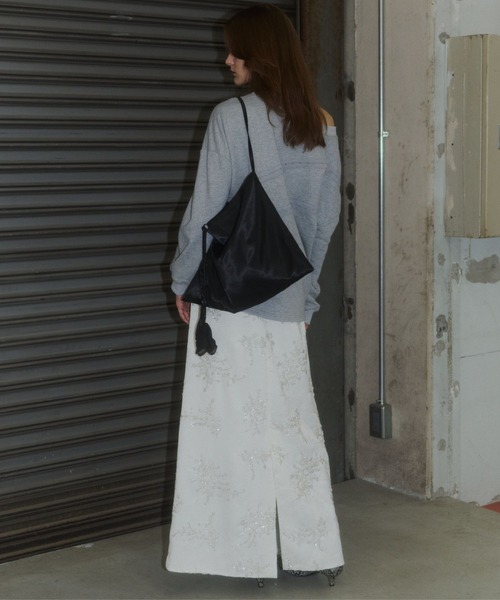 ロング スカート Flower embroidery skirt / フラワーエンブロイダリー
