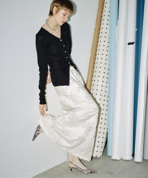 スカート Flower embroidery skirt / フラワーエンブロイダリー