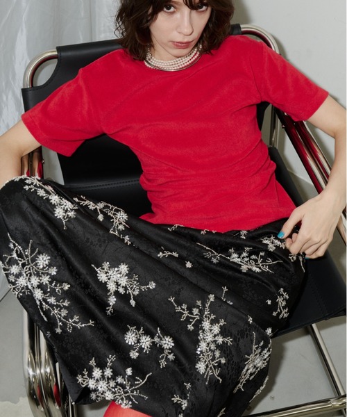 スカート Flower embroidery skirt / フラワーエンブロイダリー