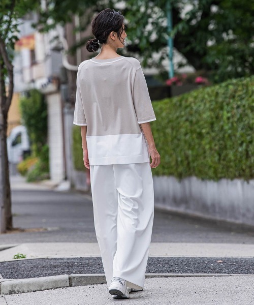 la.f（ラ・エフ） ワイドパンツ スラックス パンツ 入学式 卒業式