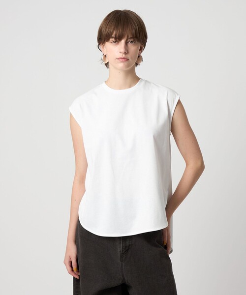 tシャツ 「ASTRAET」テンジク クルーネック ノースリーブTシャツ レディース