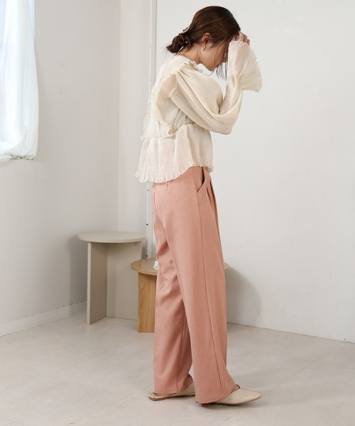 「Bab」 長袖ブラウス M オレンジ レディース_画像5
