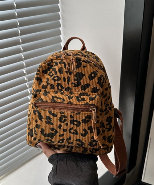 c.u.l デイバック リュック ヒョウ柄 レオパード コーデュロイ ミニ