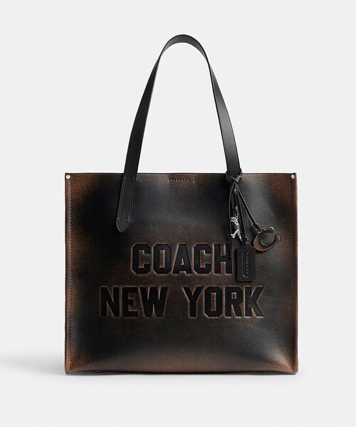 COACH トートバッグ リレー トート バッグ・ラブド レザー