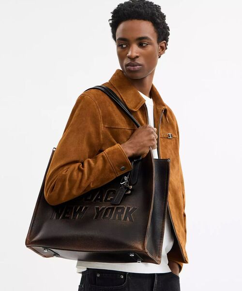 COACH メンズ トートバッグ ネイビー コーチ ビジネスバッグ 公式】コーチアウトレット | ベケット ビジネス トート