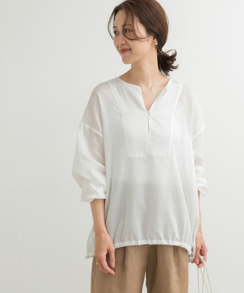 「URBAN RESEARCH DOORS」 長袖チュニック MEDIUM ナチュラル レディース