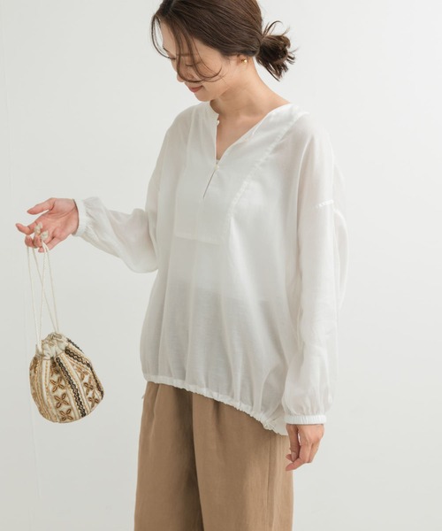 「URBAN RESEARCH DOORS」 長袖チュニック MEDIUM ナチュラル レディース