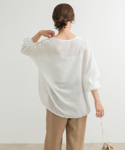 「URBAN RESEARCH DOORS」 長袖チュニック MEDIUM ナチュラル レディース