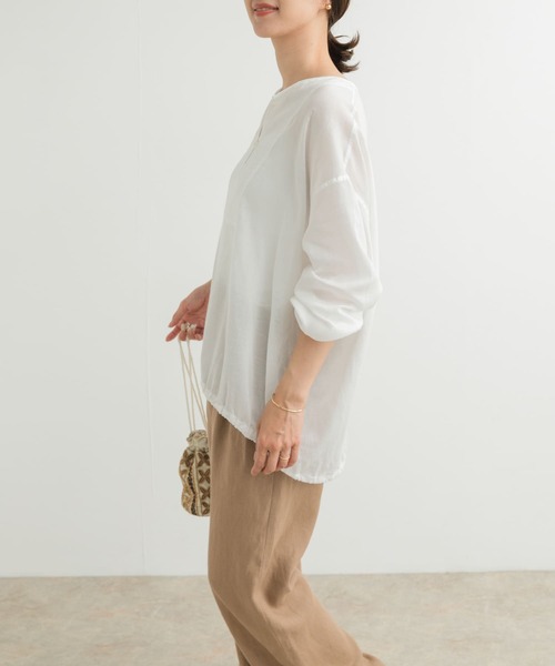 「URBAN RESEARCH DOORS」 長袖チュニック MEDIUM ナチュラル レディース