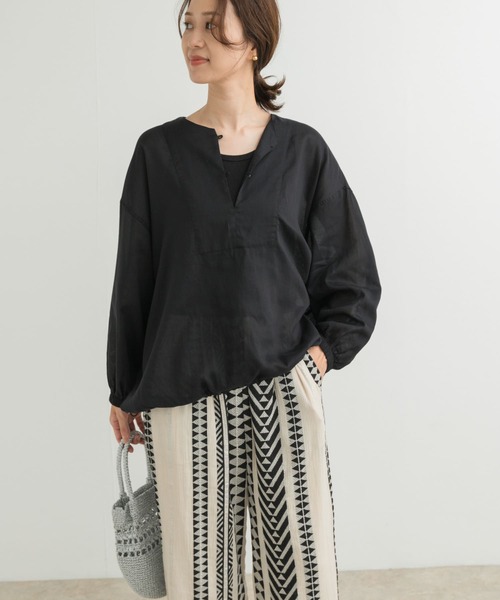 「URBAN RESEARCH DOORS」 長袖チュニック MEDIUM ナチュラル レディース