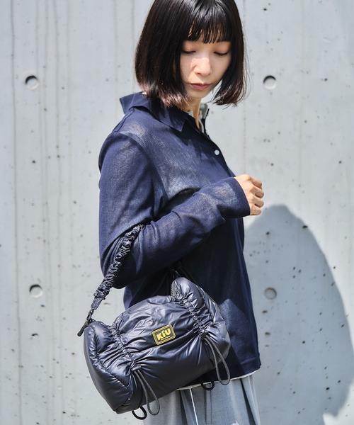 KiU（キウ） ショルダーバッグ バッグ パフィーギャザーハンドルバッグ