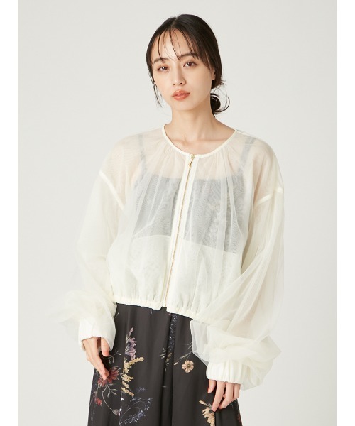 FRAY I.D（フレイ・アイディー） ブルゾン アウター シアーボリューム