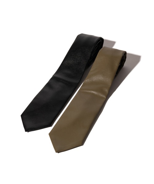 glamb（グラム） ネクタイ Synth Leather Tie / シンセレザータイ