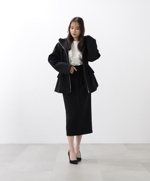 ピンキー＆ダイアン（PINKY&DIANNE）/◆ハイウエストダンボールミディスカート PINKY&DIANNE（ピンキー アンド ダイアン） スカート ハイウエスト