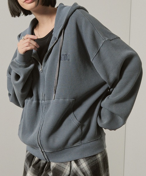 パーカー 「Alfred Alex」ヴィンテージ加工スノーウォッシュワン