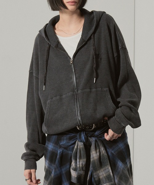 パーカー 「Alfred Alex」ヴィンテージ加工スノーウォッシュワン