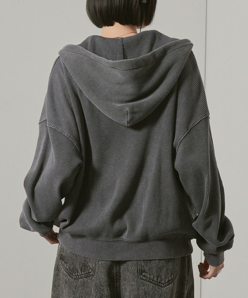 ヒステリック　オーバーサイズ　ワッフルパーカー HYSTERIC GLAMOUR（ヒステリックグラマー） パーカー HYSTERIC JEANS