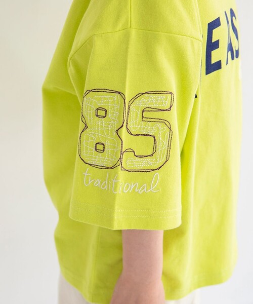 branshes（ブランシェス） tシャツ ロゴ7分袖Tシャツ キッズ 子供服