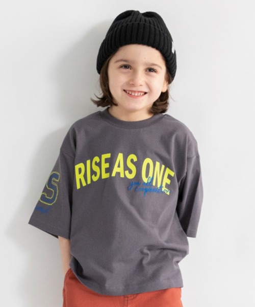 branshes（ブランシェス） tシャツ ロゴ7分袖Tシャツ キッズ 子供服