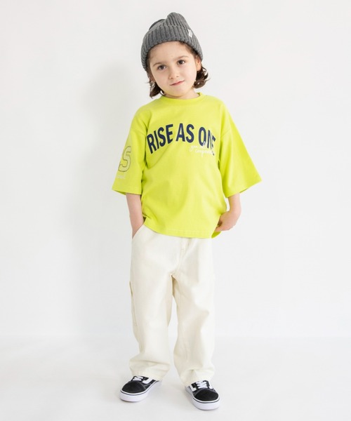 branshes（ブランシェス） tシャツ ロゴ7分袖Tシャツ キッズ 子供服