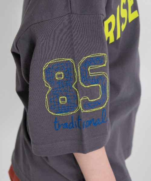 branshes（ブランシェス） tシャツ ロゴ7分袖Tシャツ キッズ 子供服