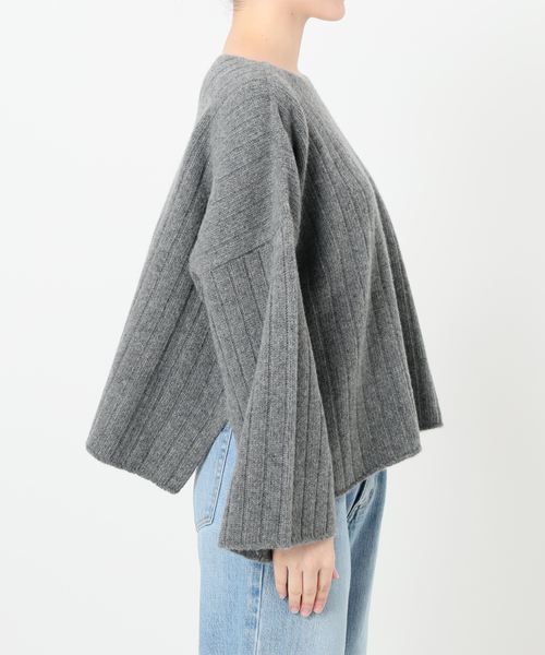 【新品未使用タグ付き】IENA ワイドリブボートプルオーバー IENA（イエナ） ニット セーター ワイドリブボートプルオーバー