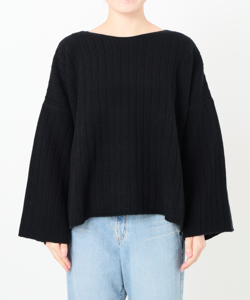 IENA（イエナ） ニット セーター ワイドリブボートプルオーバー