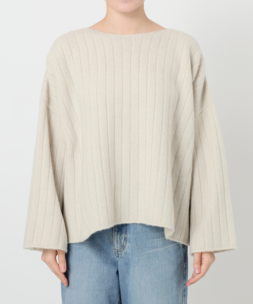 IENA（イエナ） ニット セーター ワイドリブボートプルオーバー