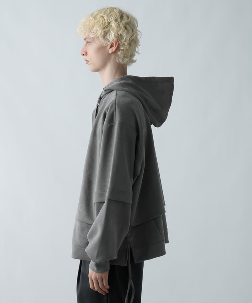 HARE 新作 ジップパーカー 新品未使用 タグ付き チャコールグレー S