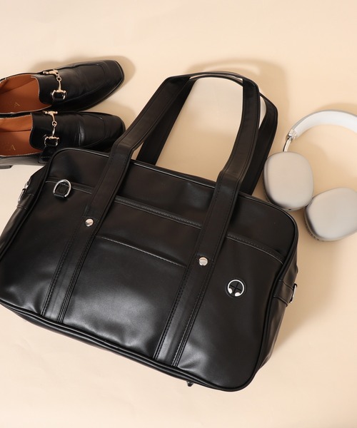 Ree&Mee ショルダーバッグ スクバ エコレザー スクールバッグ 高校生